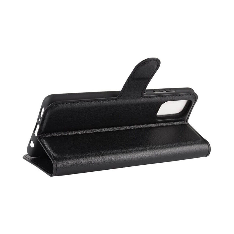 PU Leather Wallet Cover For Samsung Galaxy A41 Case Holder Card Slots Black