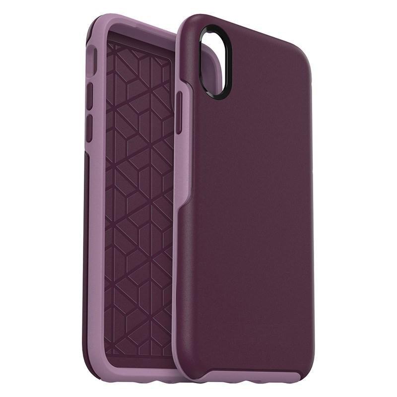 For Apple iPhone 14 Plus HeavyDuty Symmetry Design Case - Purple-www.firsthelptech.ie