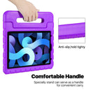 For Apple iPad Air 5 2022 5th Gen Kids Case Shockproof Cover With Stand Purple