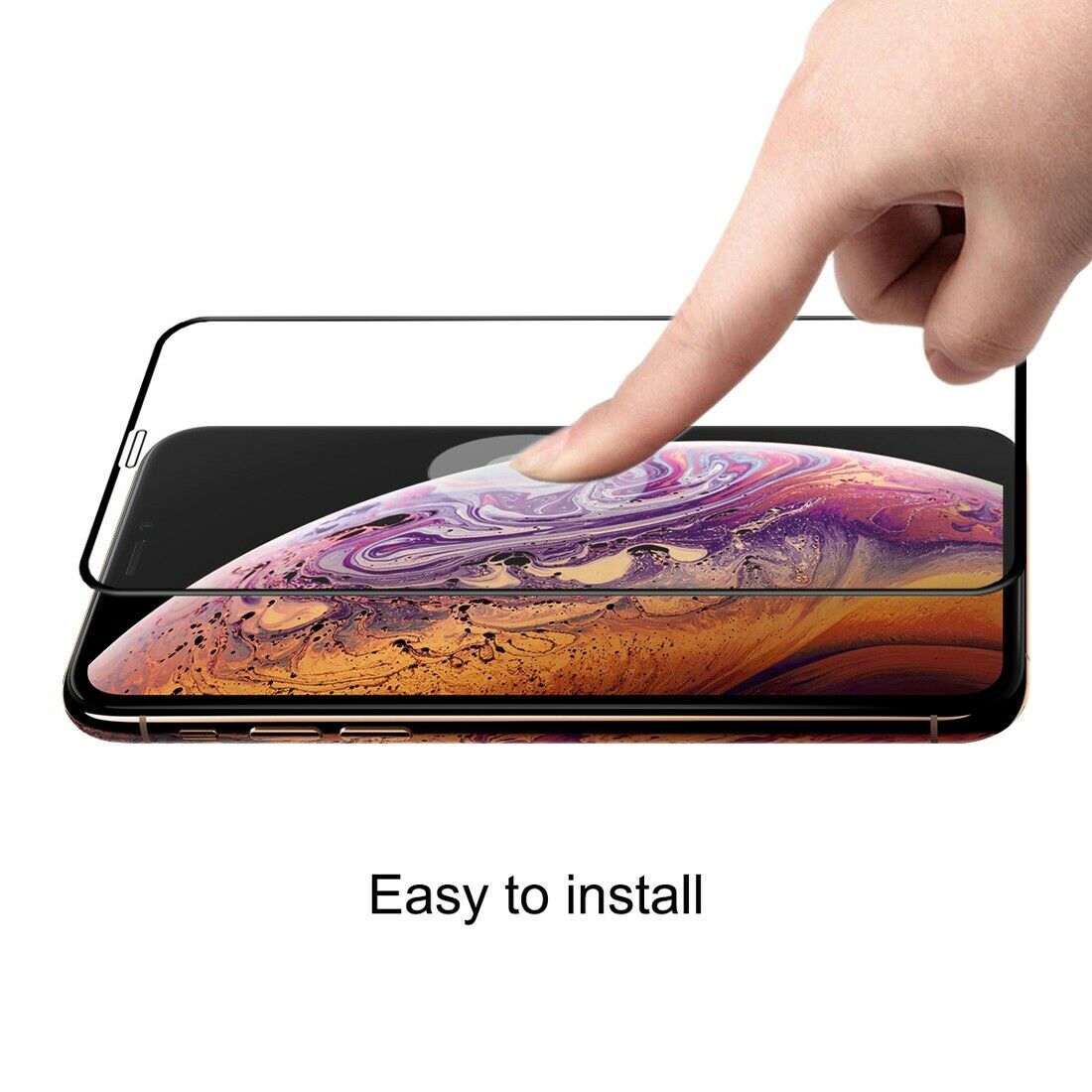 Apple iPhone XS Max 9D Full Coverage Tempered Glass for [product_price] - First Help Tech