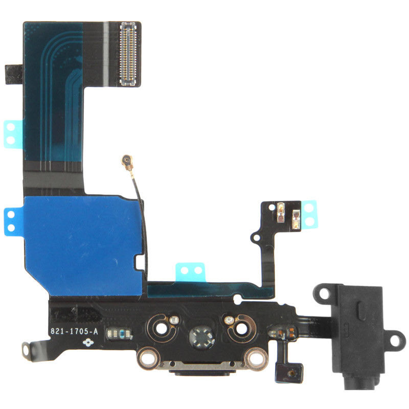 Apple iPhone 5C Charging Port Connector Flex Cable - Black for [product_price] - First Help Tech