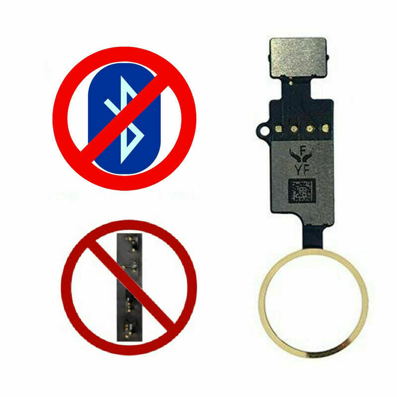 Apple iPhone 7 / 7 Plus & 8 / 8 Plus Home Button YF 4th Gen Flex Cable - Gold for [product_price] - First Help Tech