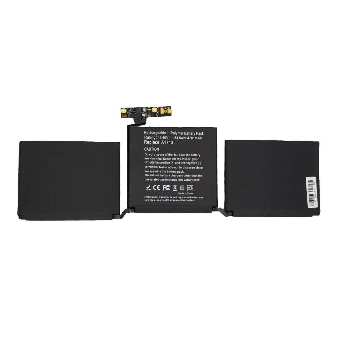 Replacement Battery For Apple MacBook Pro 13" A1708 2016 2017 A1713