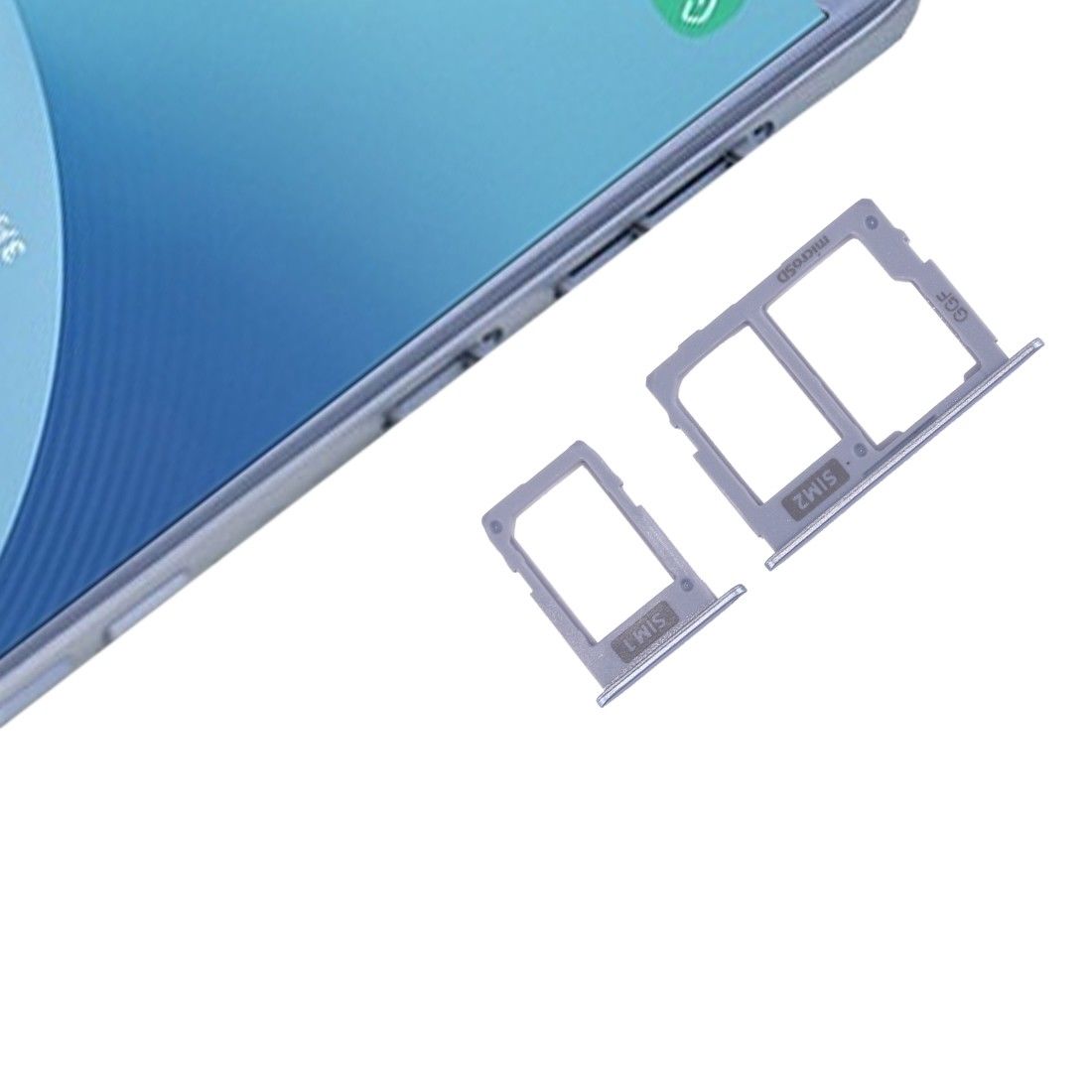 Samsung Galaxy J3 J5 J7 2017 Micro SD & Nano SIM Card Tray Holder - Blue for [product_price] - First Help Tech
