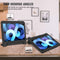 For Apple iPad Air 4 2020 4th Gen Kids Case Shockproof Cover With Stand Black