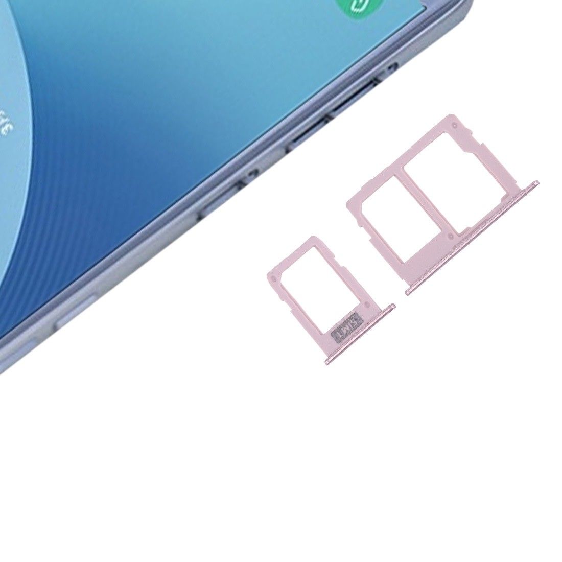 Samsung Galaxy J3 J5 J7 2017 Micro SD & Nano SIM Card Tray Holder - Rose for [product_price] - First Help Tech