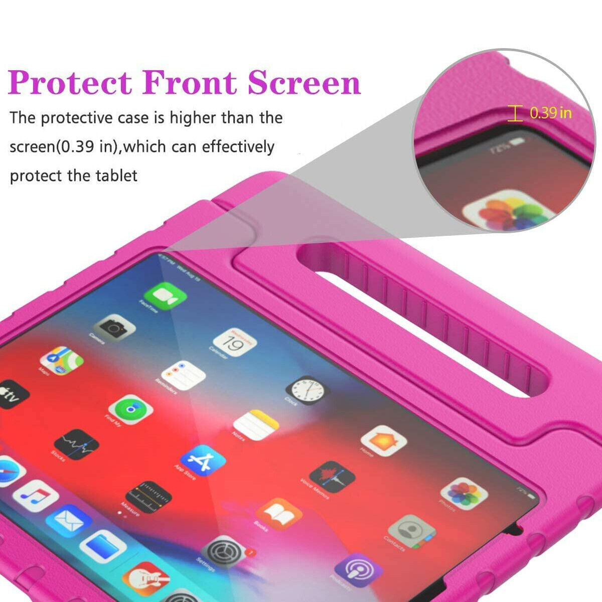 For Apple iPad Air 5 2022 5th Gen Kids Case Shockproof Cover With Stand Pink-www.firsthelptech.ie