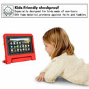 For Amazon Fire HD 8 2020 Kids Case Shockproof Cover With Stand - Red