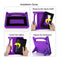 For Amazon Fire HD 10 2021 11th Gen Kids Case Shockproof Cover With Stand - Purple