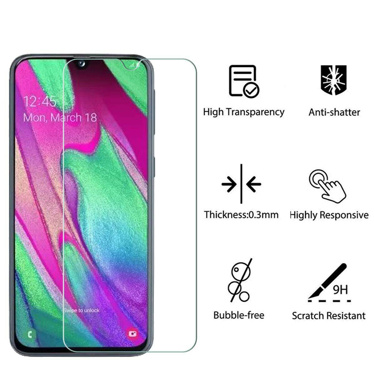 Samsung Galaxy A40 - Premium Tempered Glass for [product_price] - First Help Tech