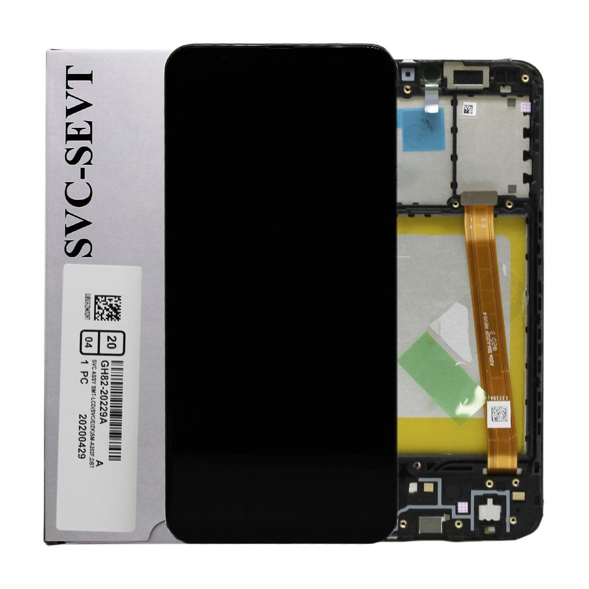 For Samsung Galaxy A20e / A202 Replacement LCD Touch Screen Assembly With Frame - Service Pack