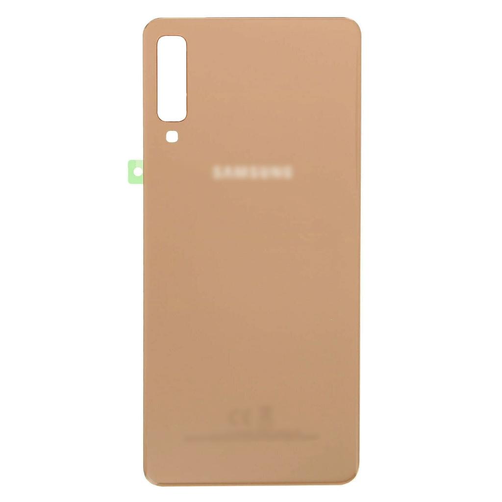 Samsung Galaxy A7 2018 A750 Back Battery Cover Rear Glass Panel With Adhesive - Gold for [product_price] - First Help Tech