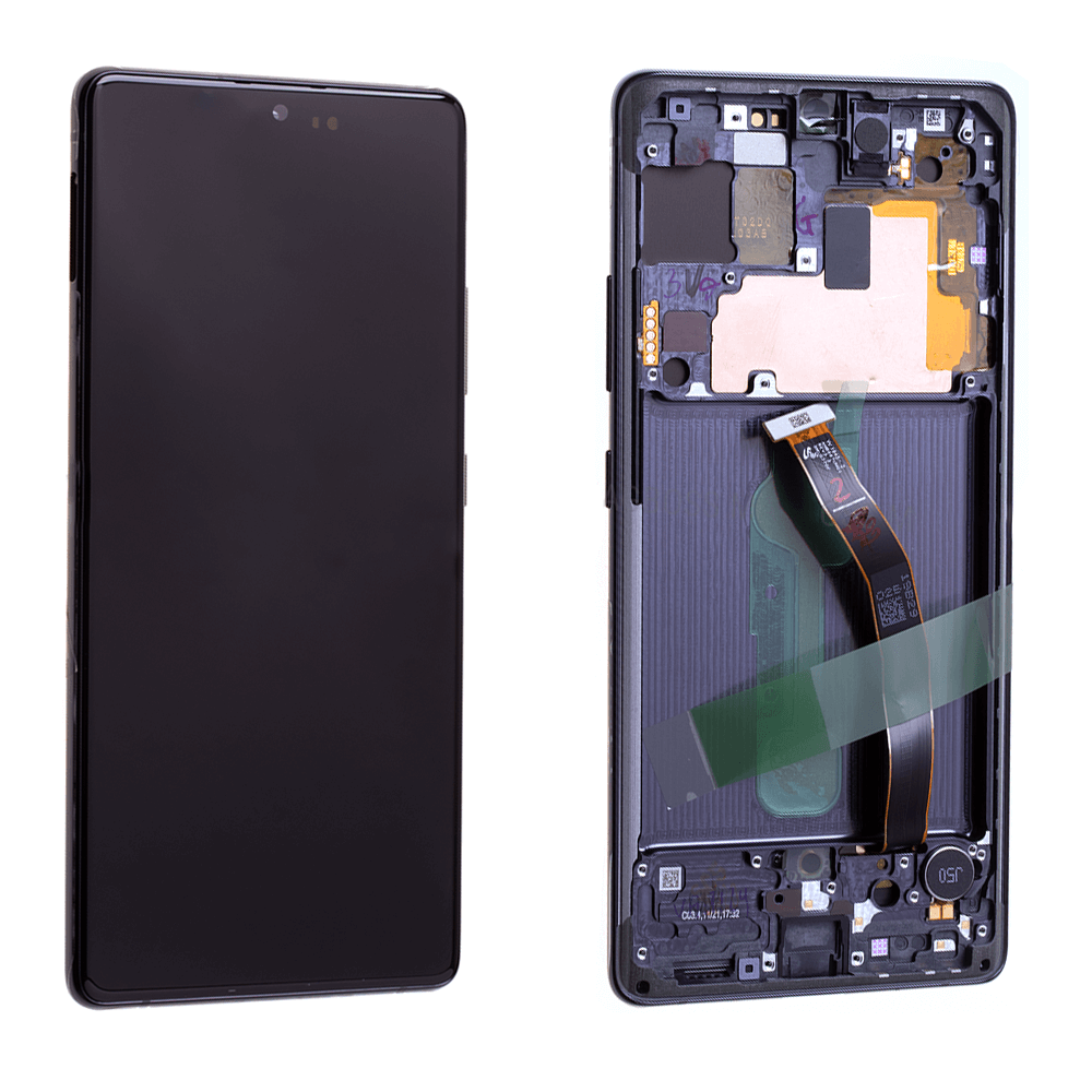 For Samsung Galaxy S10 Lite Replacement AMOLED Touch Screen Assembly With Frame Service Pack Black