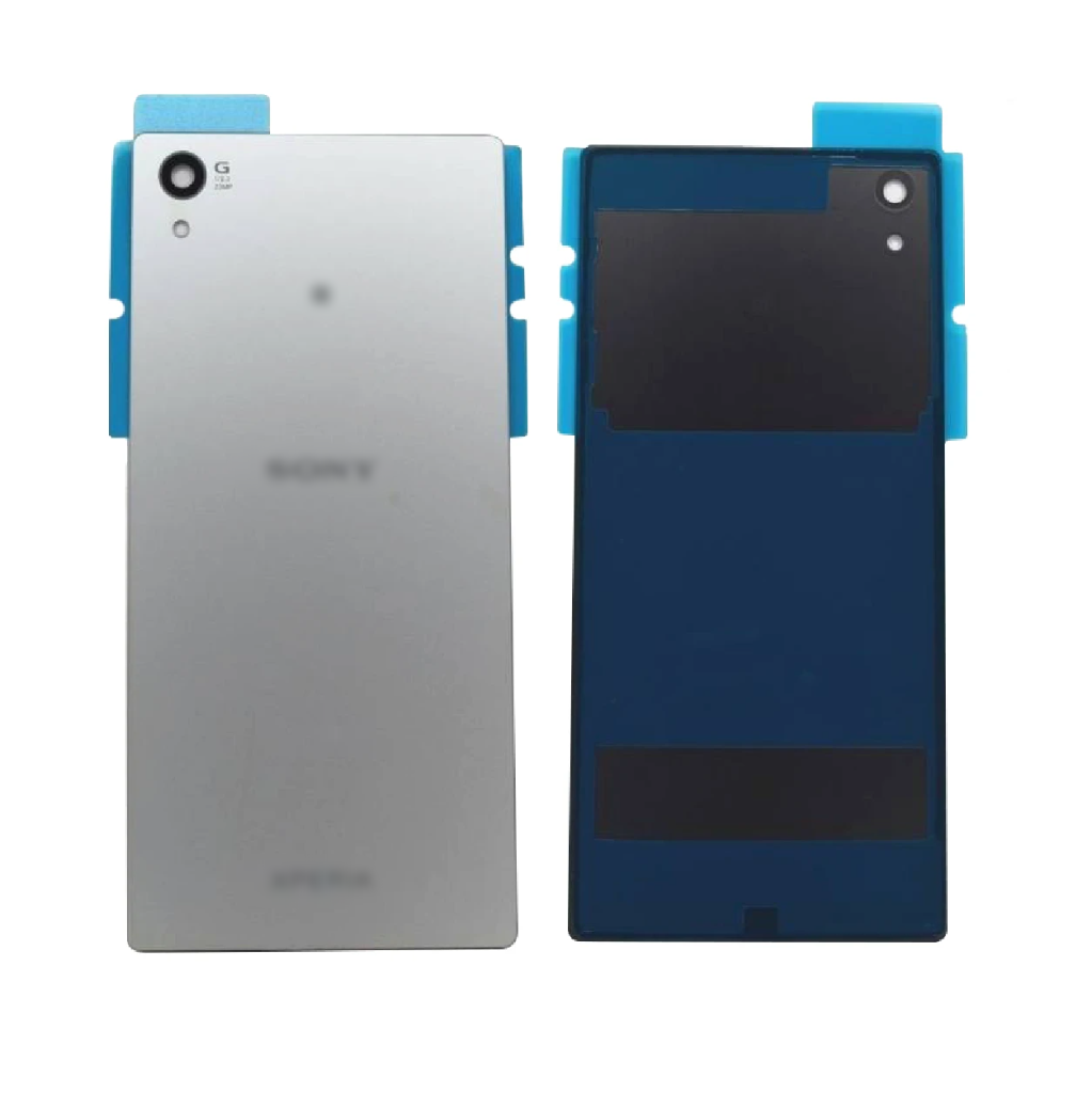 Sony Xperia Z5 Battery Cover Rear Glass Panel Silver for [product_price] - First Help Tech