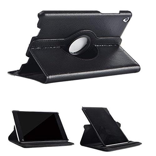 For Samsung Galaxy Tab S7+ (SM-T970) / S8+ (SM-X800) 360 Rotation Wallet Case - Black-Samsung Tablet Cases & Covers-First Help Tech